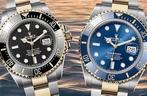 rolex submarine vs|rolex submariner vs sea dweller.